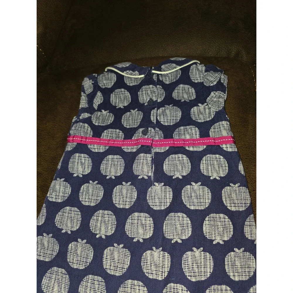 Gymboree charm class apple dress navy size 3t‎